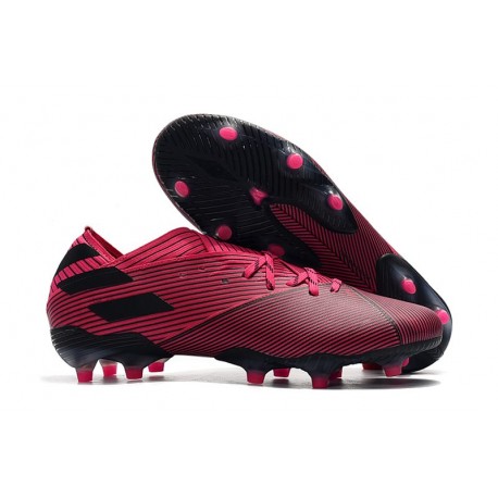 Fotbollsskor för Män adidas Nemeziz 19.1 FG - Rosa Svart