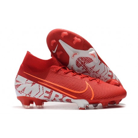 Nike Mercurial Superfly VII Elite FG Röd Vit