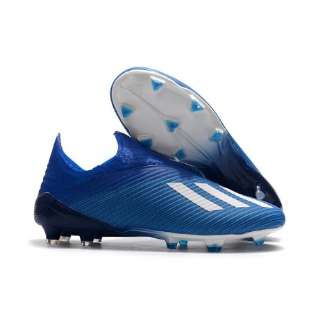 Fotbollsskor för Herrar ADIDAS X 19+ FG Blå Vit