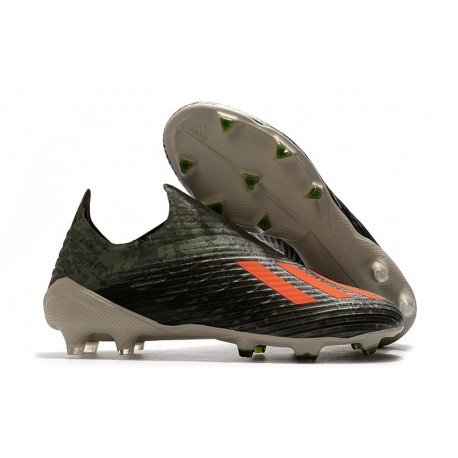 Fotbollsskor för Herrar ADIDAS X 19+ FG Grön Orange 