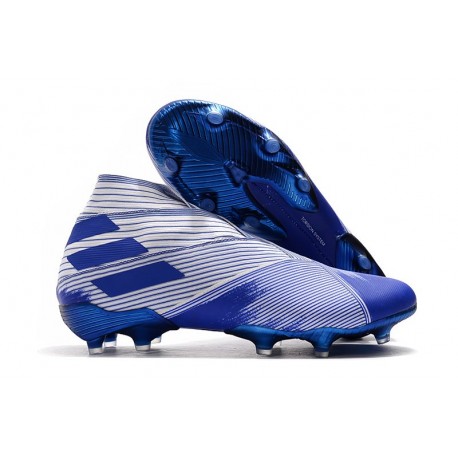 adidas Fotbollsskor för Män Nemeziz 19+ FG Vit Blå