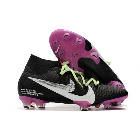 Nike Mercurial Superfly 7 Elite SE FG -Svart Lila Vit