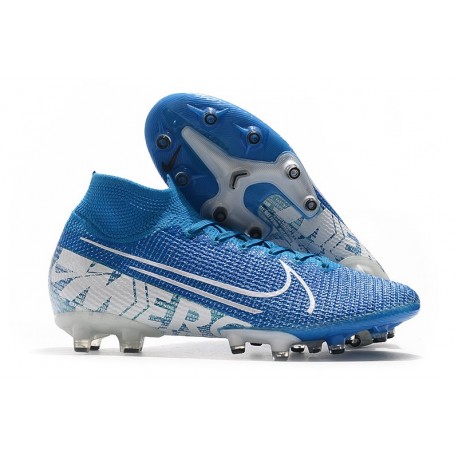 Nike Mercurial Superfly 7 Elite AG-PRO Blå Vit