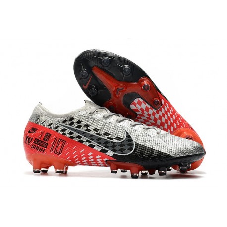 Nike Fotbollsskor Mercurial Vapor XIII Elite AG-Pro Neymar Krom svart röd
