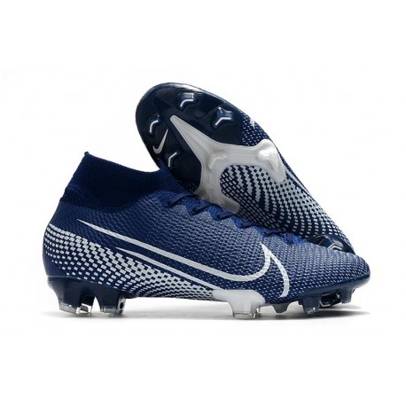 Nike Mercurial Superfly 7 Elite SE FG -Blå Vit