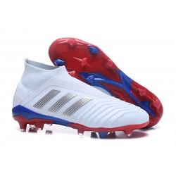Adidas Fotbollsskor för Män Predator 18+ FG - Telstar Vit Silver Röd