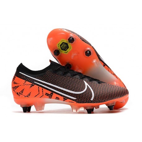 Nike Mercurial Vapor XIII Elite SG-PRO Anti-Clog Svart Orange Vit