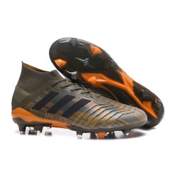 adidas Predator 18.1 FG Fotbollsskor för Män - Grön Orange Svart