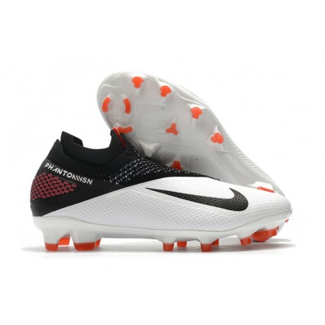 Nike Fotbollsskor 2020 Phantom Vision II Elite DF FG Vit Svart Röd