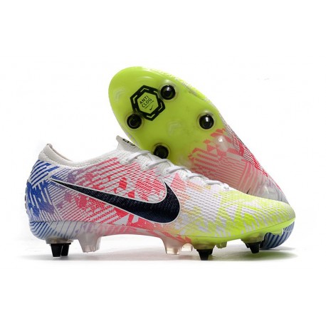Nike Mercurial Vapor 13 Elite SG AC Neymar Vit Svart Blå
