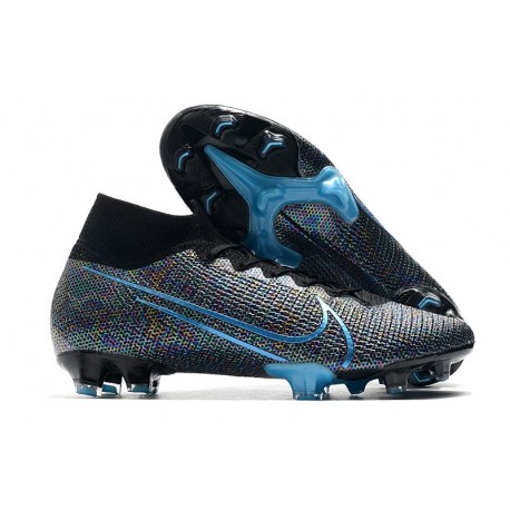 Fotbollsskor Nike Mercurial Superfly VII Elite FG ACC Svart Blå