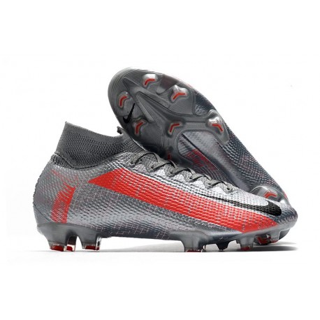 Nike Mercurial Superfly VII Elite FG Neighbourhood - Silver Svart Grå