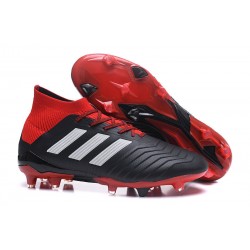 adidas Predator 18.1 FG Fotbollsskor för Män - Svart Röd Vit