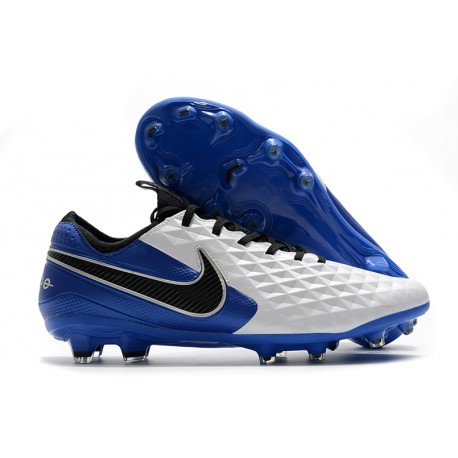 Nike Tiempo Legend 8 Elite FG ACC Vit Blå Svart