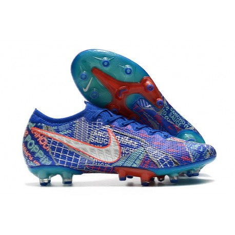 Nike Fotbollsskor Mercurial Vapor XIII Elite AG-Pro SE11 Sancho Blå Röd Vit