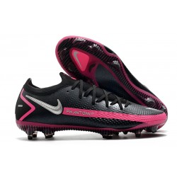 Fotbollsskor för Män Nike Phantom GT Elite FG - Svart Silver Rosa