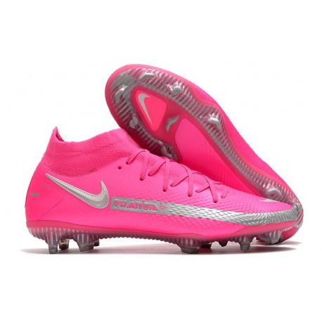 Fotbollsskor för Herrar Nike Phantom GT Elite DF FG Rosa Silver