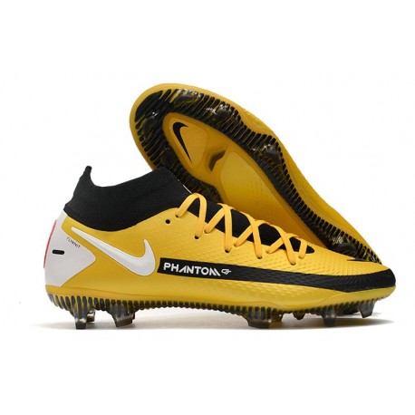 Nike Phantom GT Elite Dynamic Fit FG Gul Svart Vit