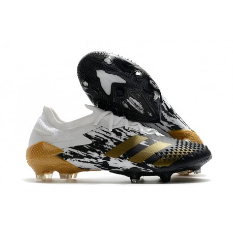 Fotbollsskor Adidas Predator 20.1 Low FG Inflight - Vit Guld Svart