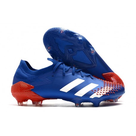 Fotbollsskor Adidas Predator 20.1 Low FG Blå Vit Röd