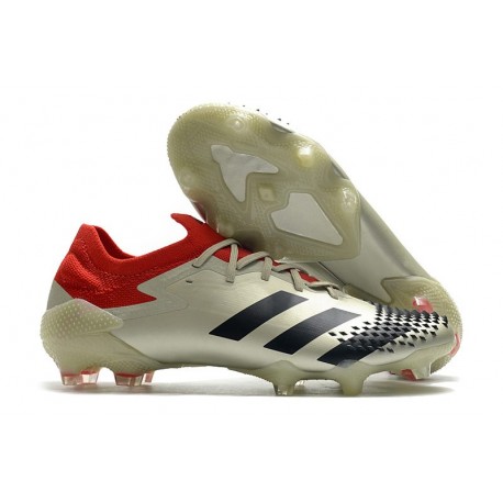 Fotbollsskor Adidas Predator 20.1 Low FG Vit Svart Röd