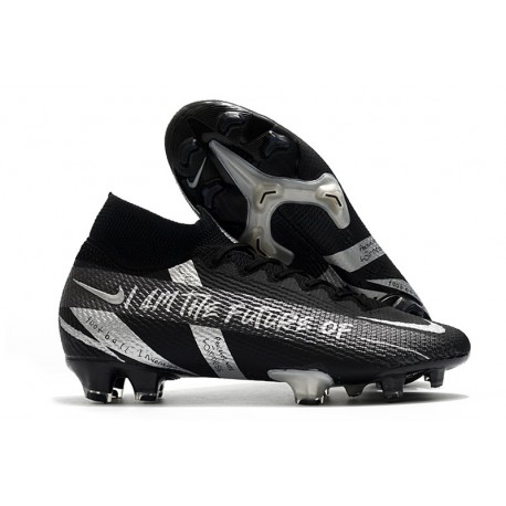 Fotbollsskor Nike Mercurial Superfly VII Elite FG Future Svart Silver