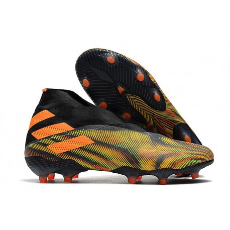adidas Nemeziz 19+ FG/AG Grön Orange Svart