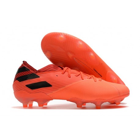 Fotbollsskor för Män adidas Nemeziz 19.1 FG Inflight -Orange Svart Röd