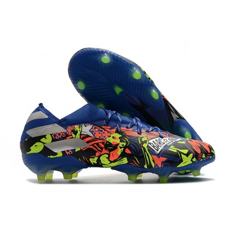 Fotbollsskor Män adidas Nemeziz 19.1 FG The Journey - Blå Silver Gul