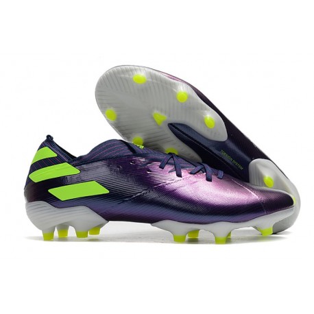 Fotbollsskor för Män adidas Nemeziz 19.1 FG - Lila Grön