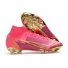 Nike Mercurial Superfly VIII Elite FG Rosa Guld Svart