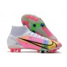 Nike Mercurial Superfly VIII Elite AG Dragonfly - Vit Silver Mörklila