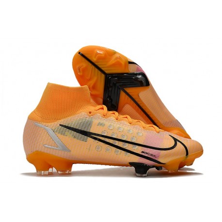Nike Mercurial Superfly 8 Elite DF FG Orange Svart