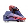 Nike Mercurial Superfly 8 Elite DF FG KM Flames - Lila Silver