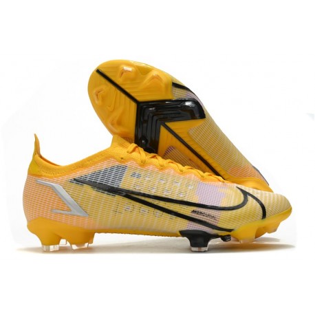 Nike Mercurial Vapor 14 Elite FG Gul Svart