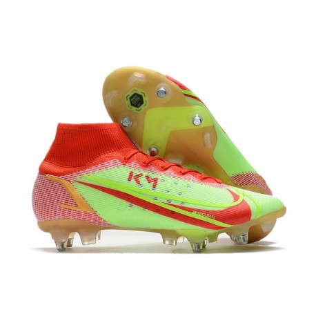 Nike Mercurial Superfly 8 Elite SG Pro Röd Grön